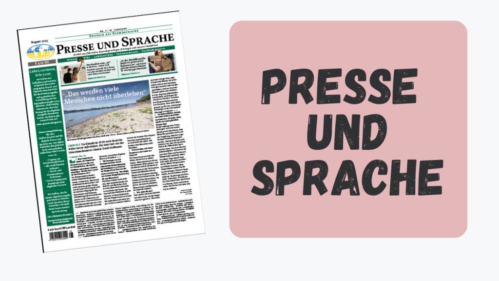 German learning magazines - Presse und Sprache